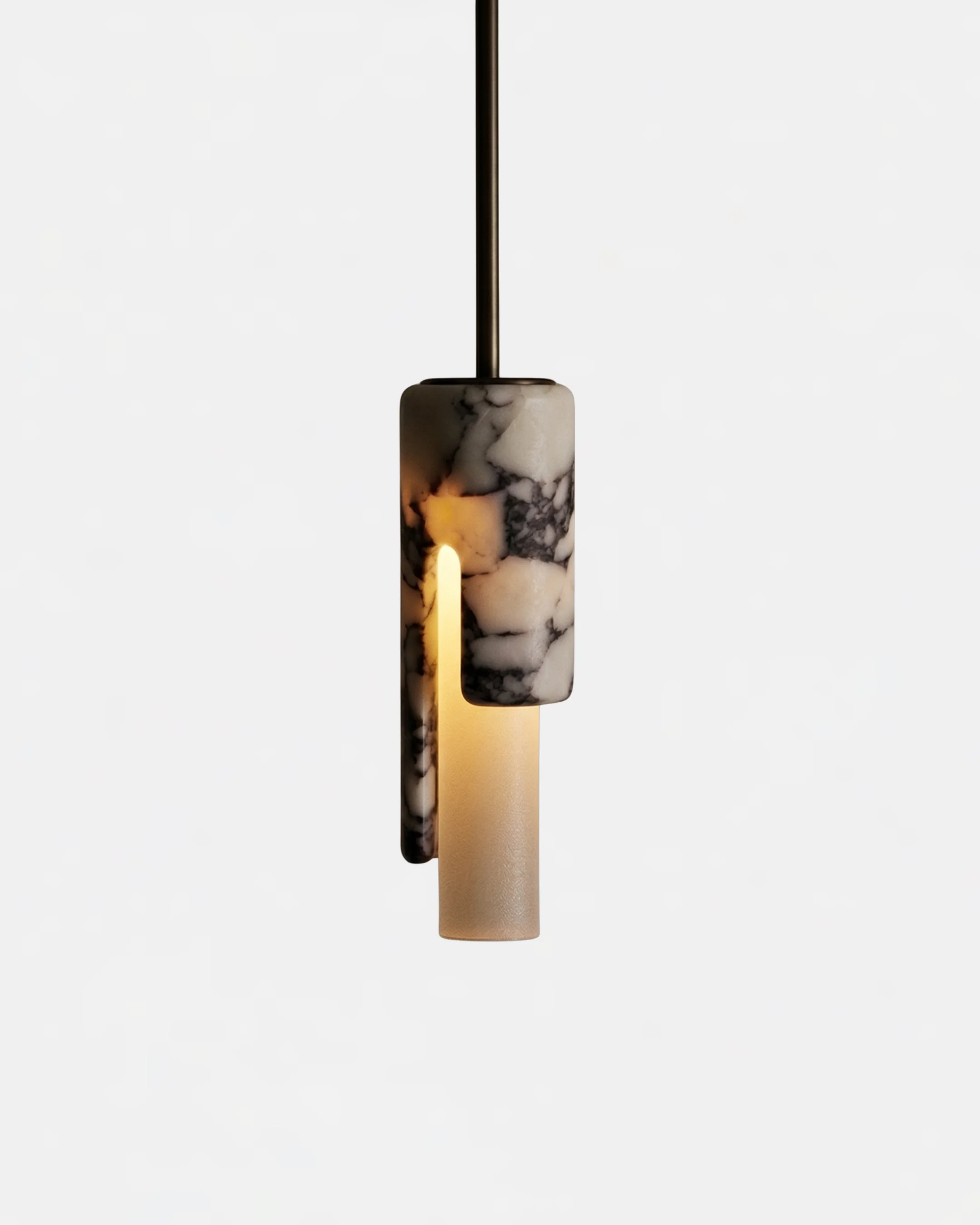 Pendant Light Marble Cylinder | Zora
