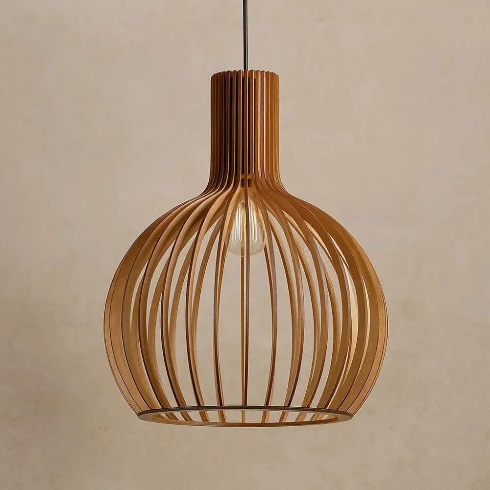 Pendant Light Wood Minimalist Design | Forestia