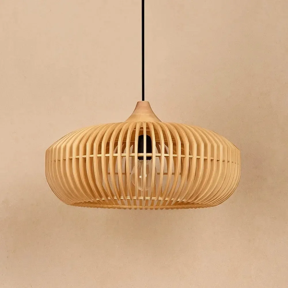 Pendant Light Bamboo Dome | Japandi