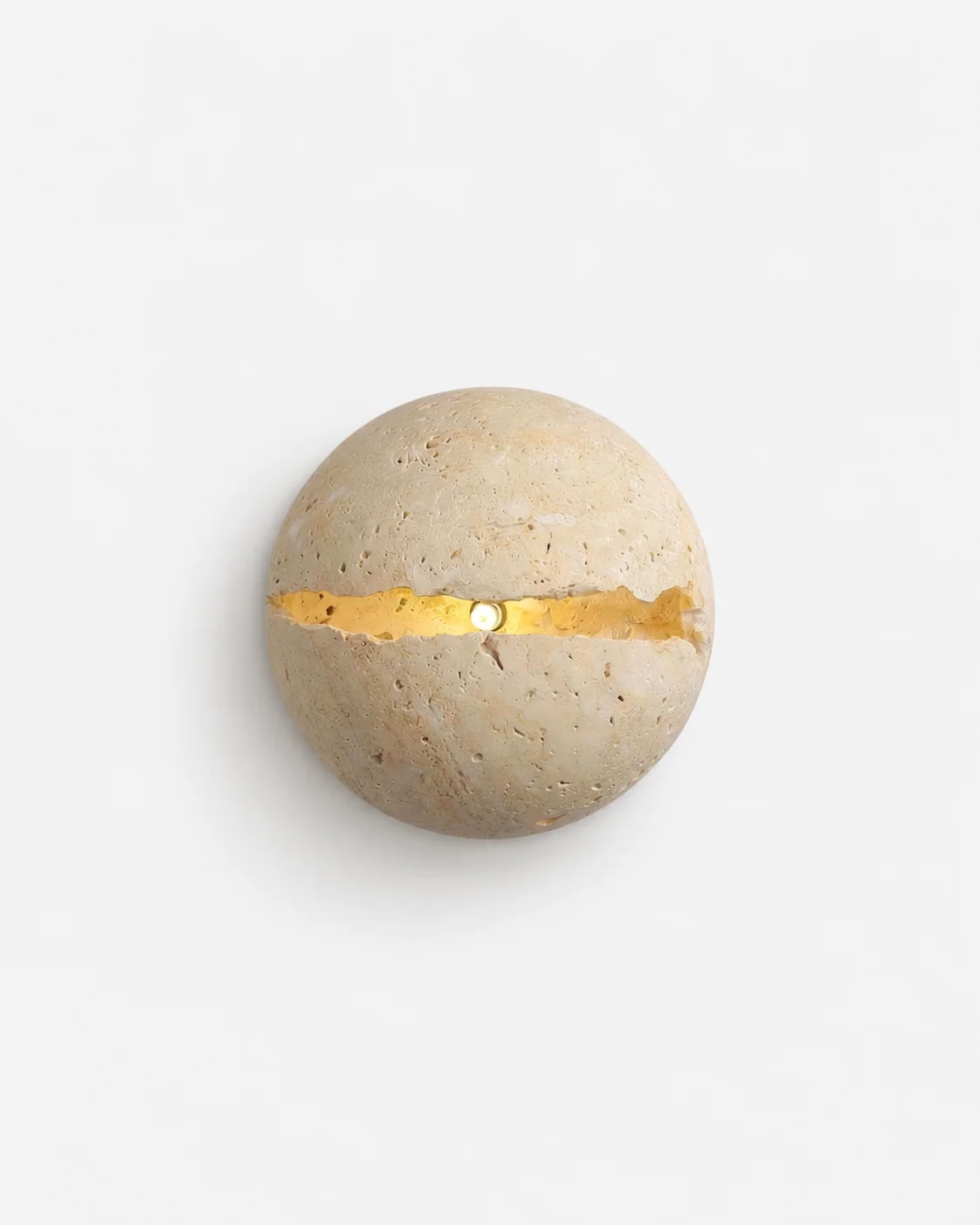 Wall Sconce Travertine Split Pebble | Zito