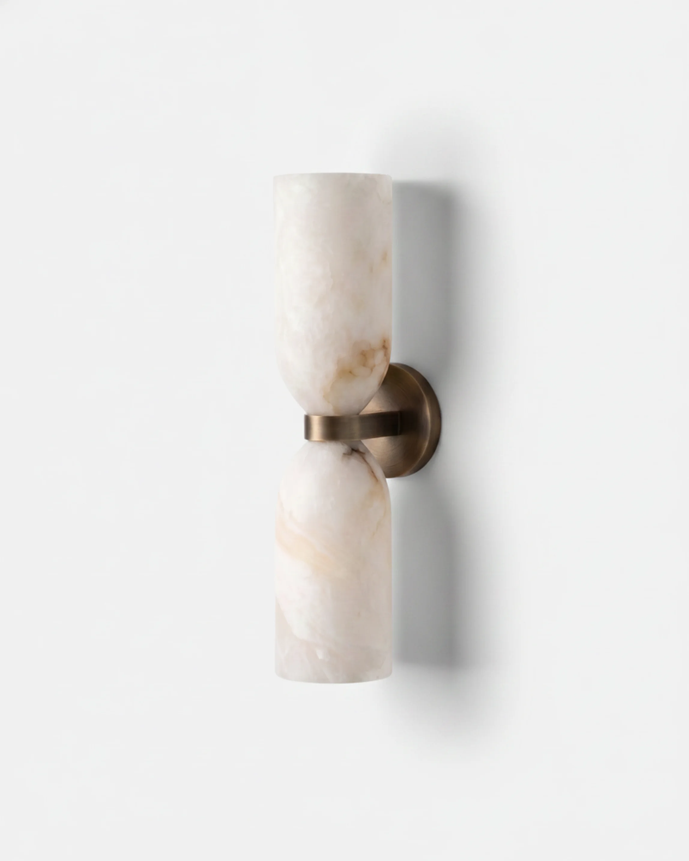 Wall Sconce Alabaster and Brushed Brass | Gate