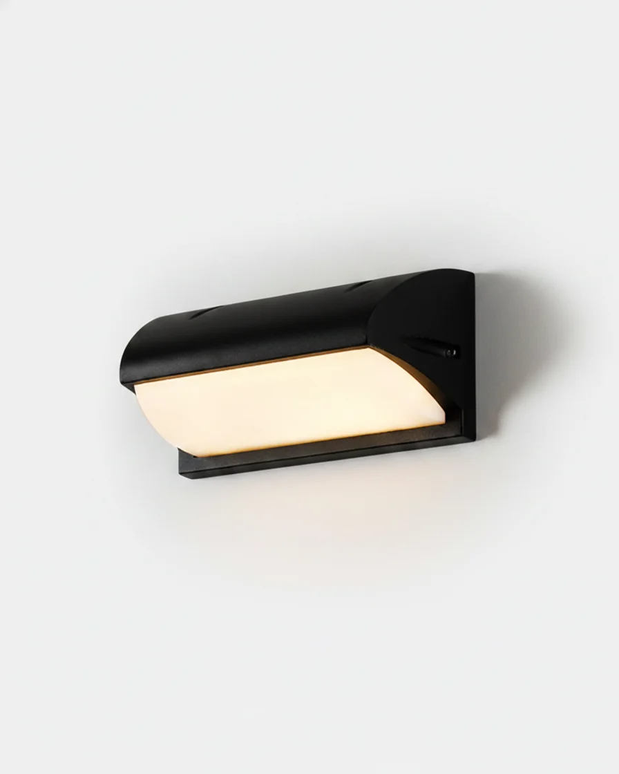 Outdoor Wall Light Aluminum Visor Sconce | Domot