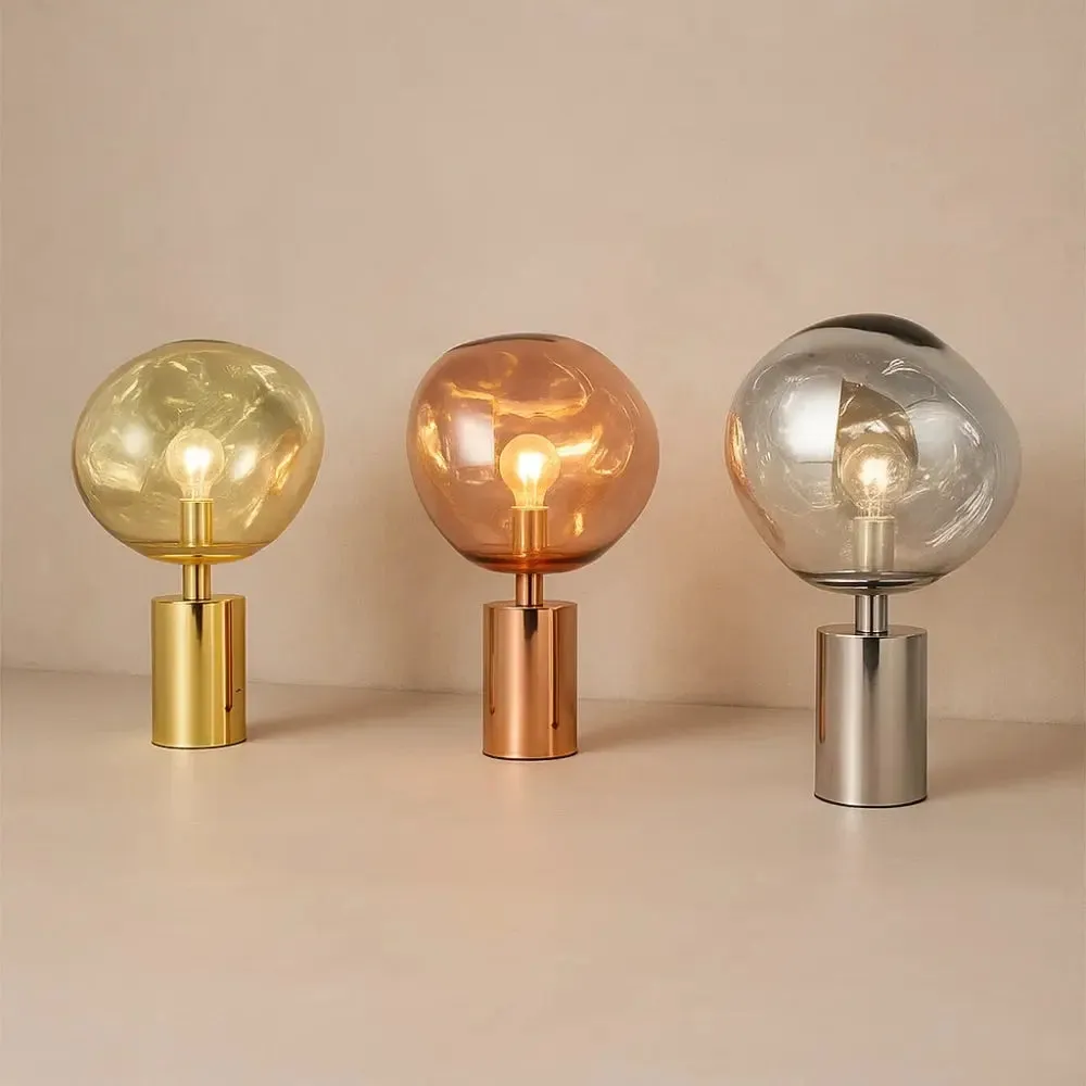 Cordless Table Lamp Glass Globe | Orionis