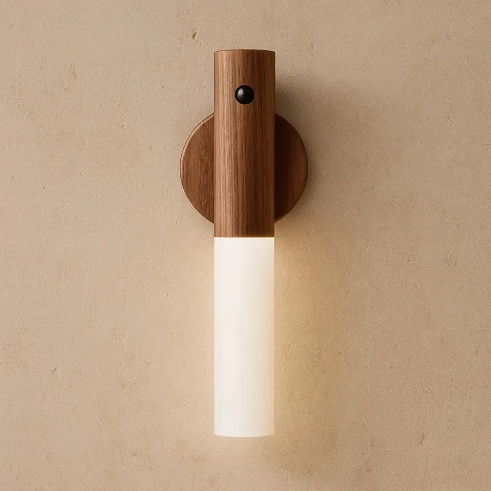 Wall Sconce Wood Motion Sensor Night Light | Thalys