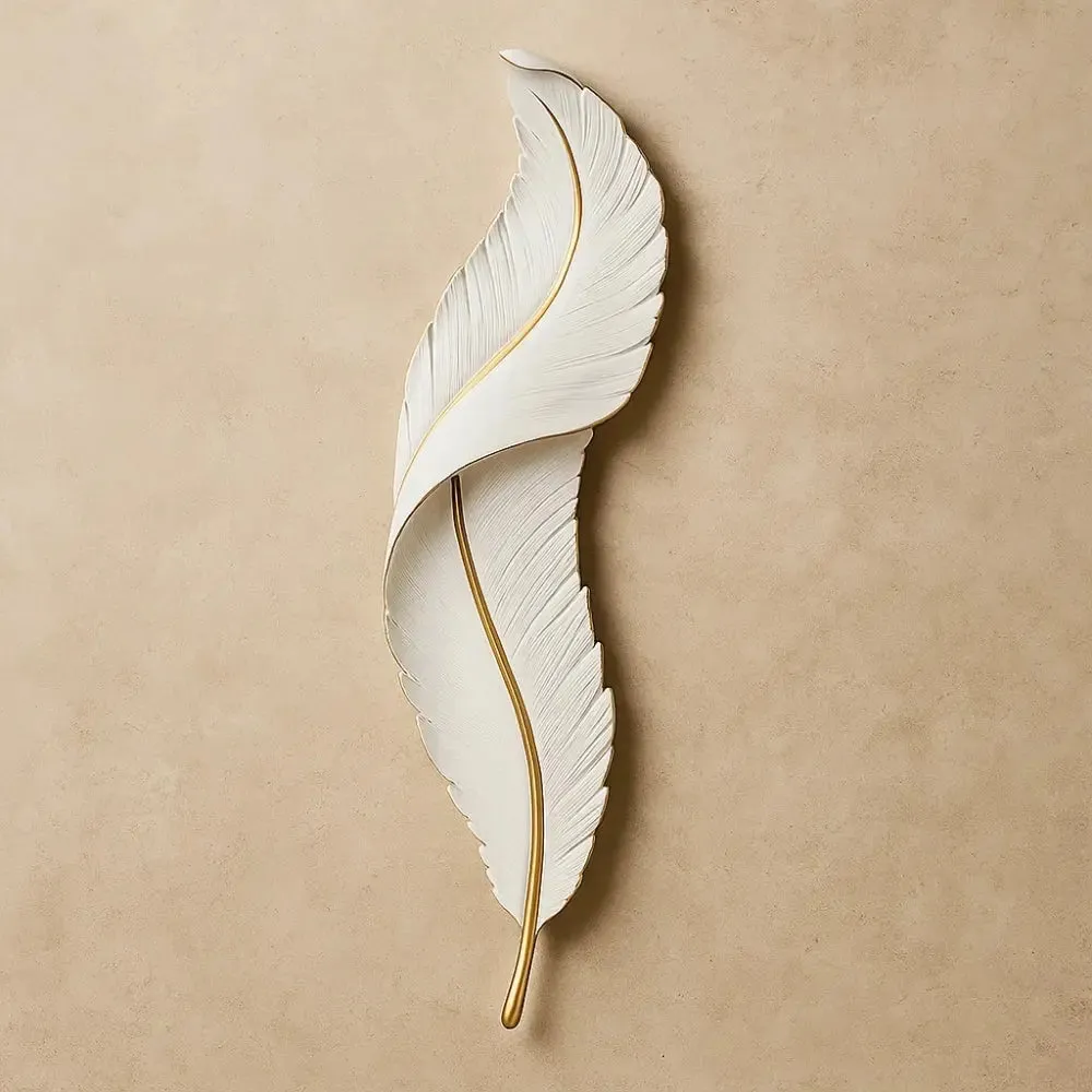 Wall Sconce Resin Feather | Softfeather