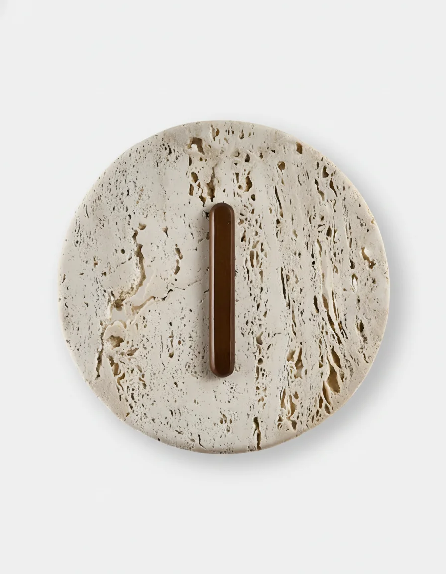 Wall Sconce Travertine and Walnut Wood | Rali