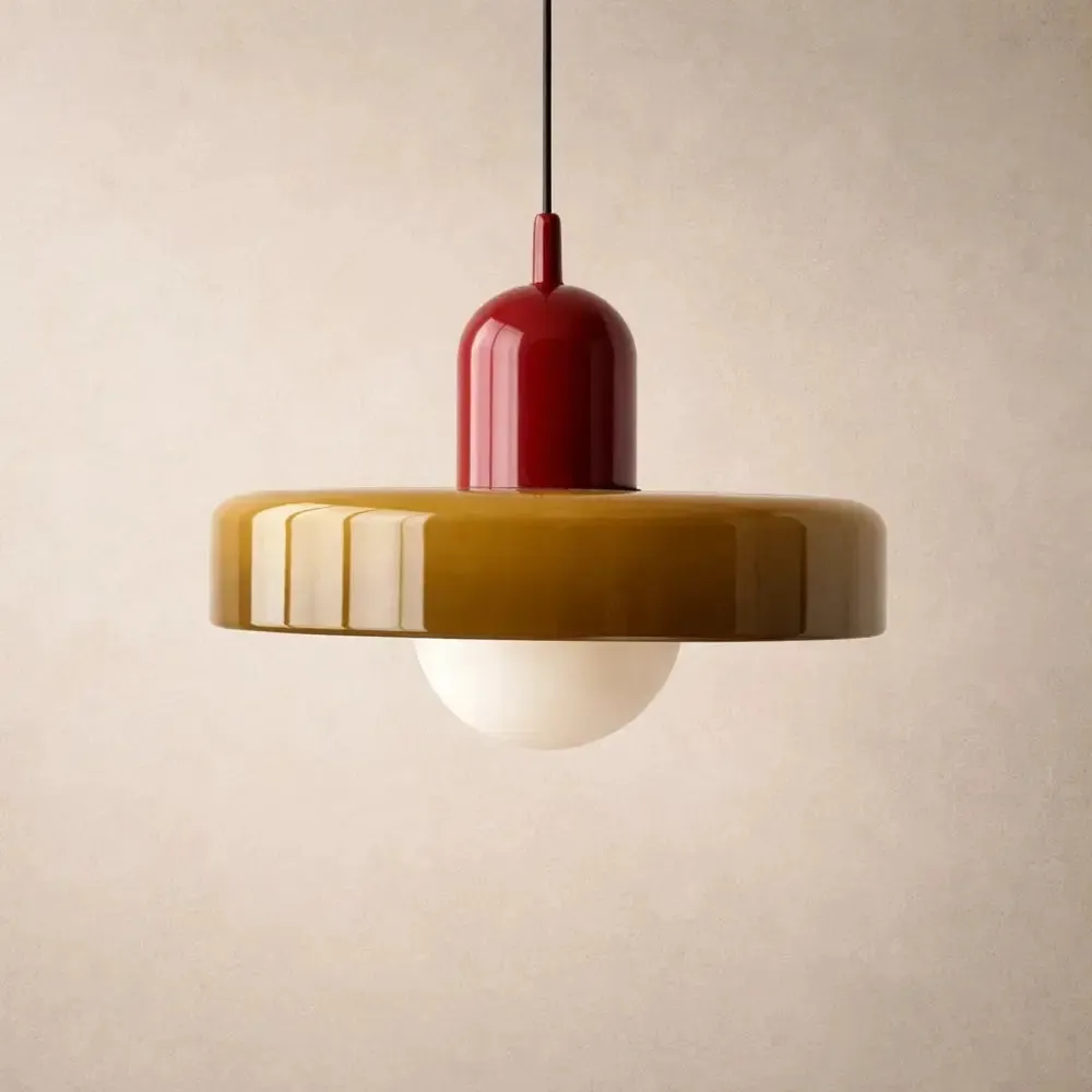 Pendant Light Opal Glass Japandi | Lunaris