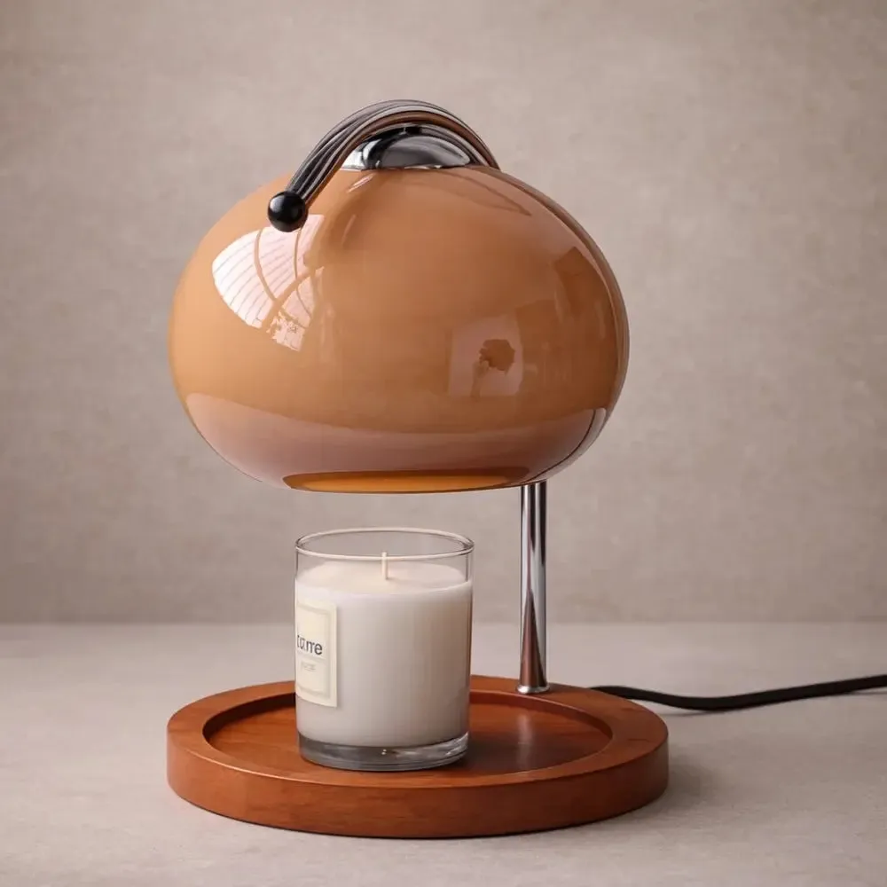 Table Lamp Glass and Wood Japandi | Yunari