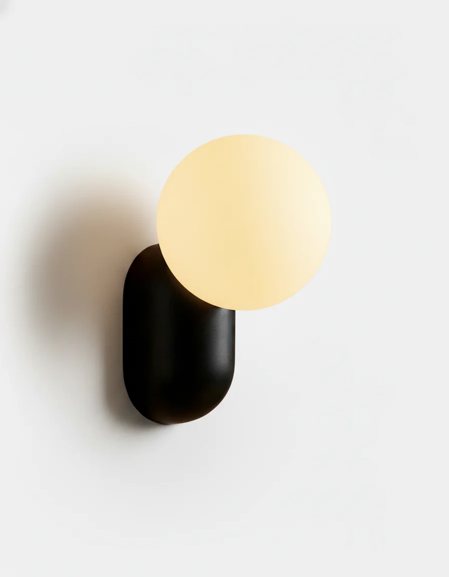 Wall Sconce Opal Glass Globe | Keva