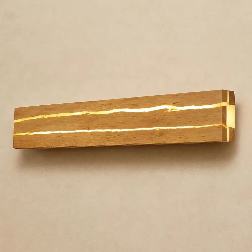 Wall Sconce Wood Backlit LED | Woodura