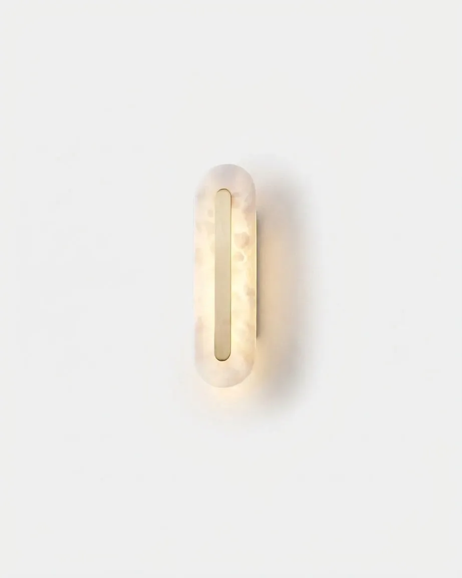 Wall Sconce Alabaster and Brass | Jogne