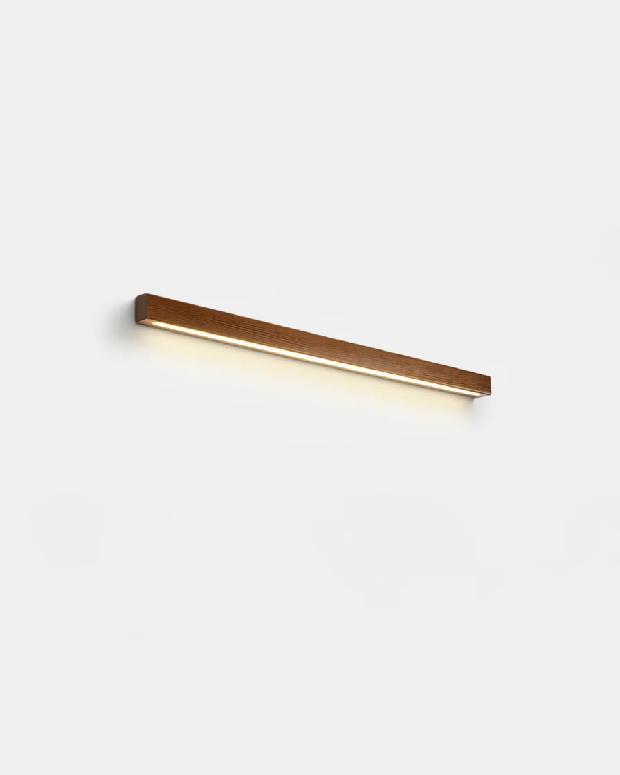 Wall Sconce Linear Solid Wood | Sannit