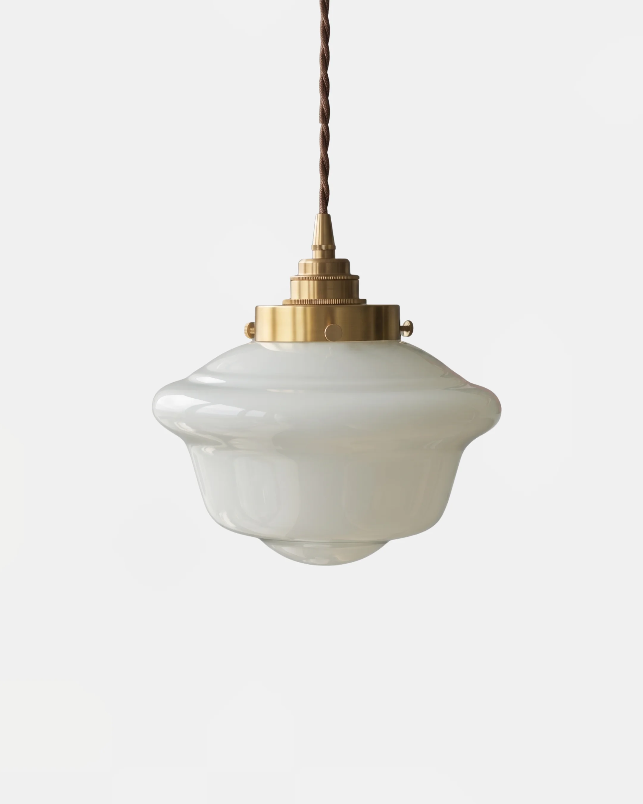 Pendant Light Opal Glass Schoolhouse | Xelio