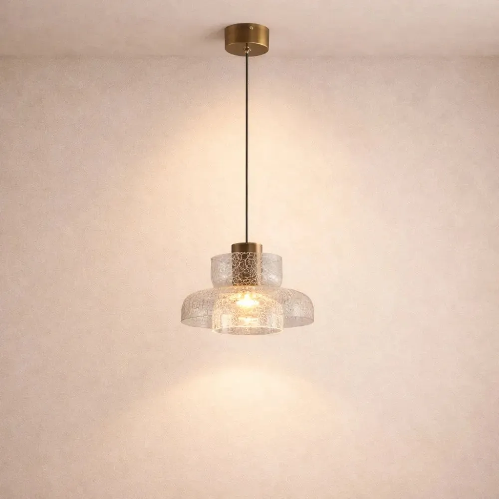 Pendant Light in Crackled Glass | Fissoryn