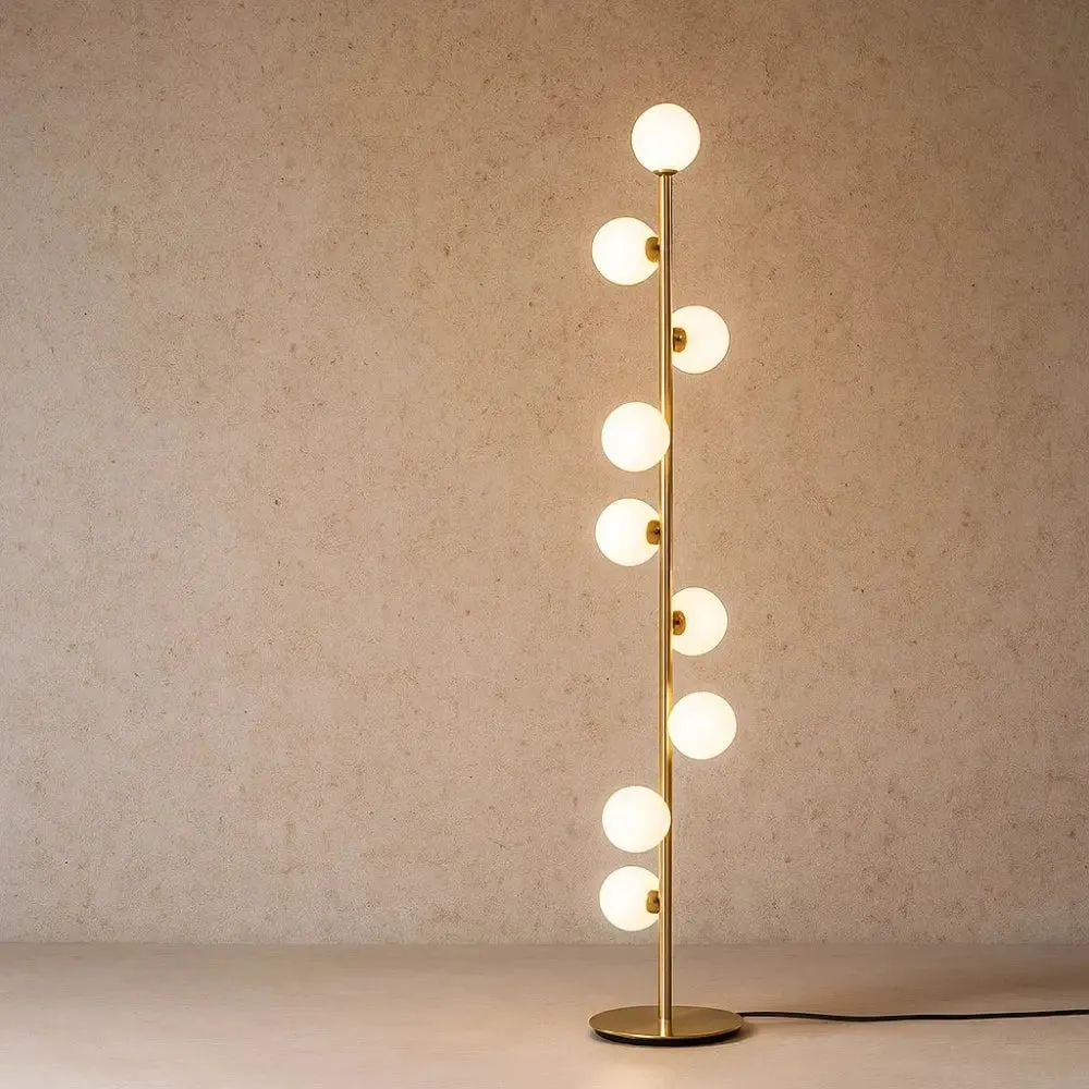 Floor Lamp Brass Globe | Oriona