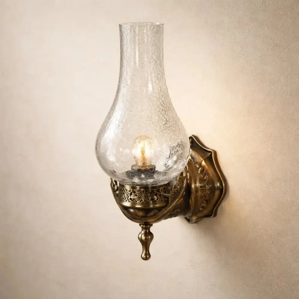 Wall Sconce Brass Vintage Flame | Orfendra