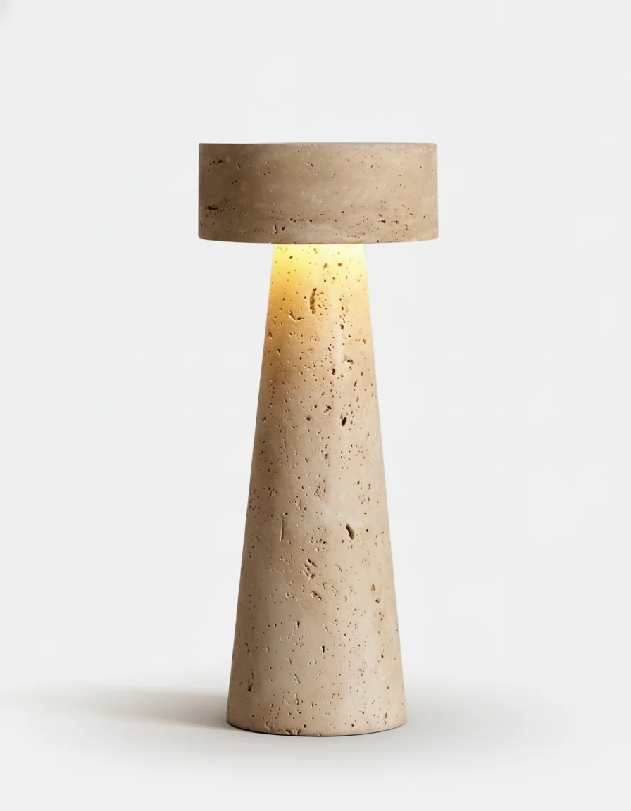 Table Lamp Travertine Monolith | Bello