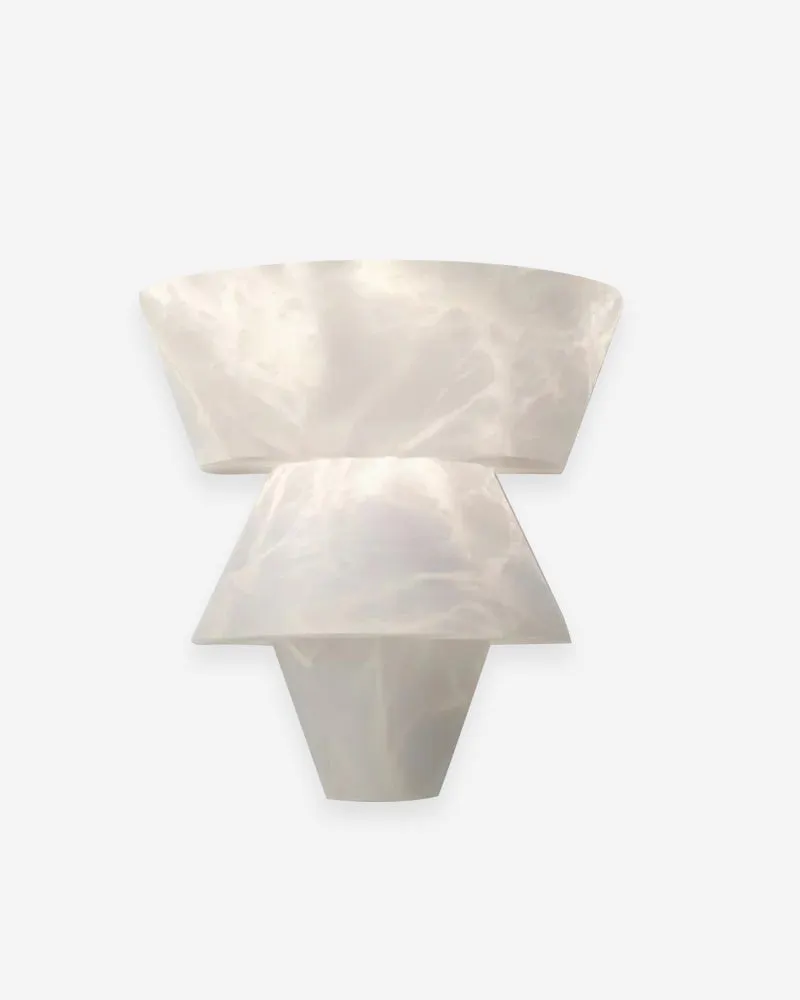 Wall Sconce Alabaster Geometric | Tara
