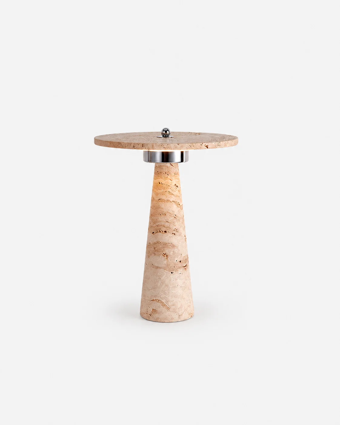 Table Lamp Travertine Sculptural LED | Nixo