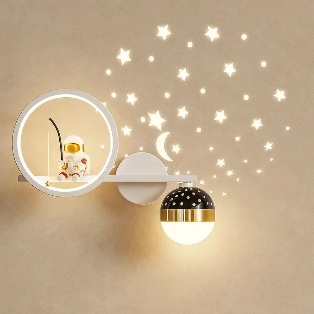 Wall Sconce Acrylic Astronaut Bedroom Light | Nightglow