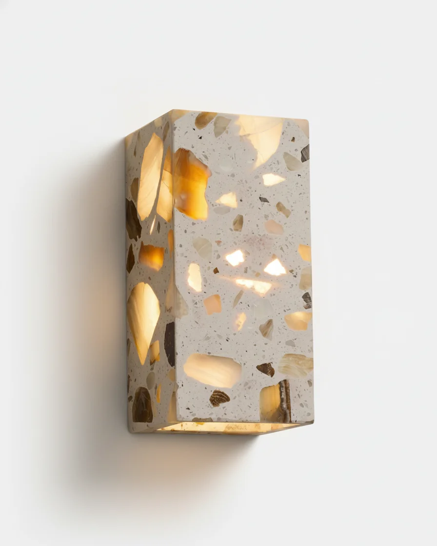 Wall Sconce Terrazzo Block | Nuro
