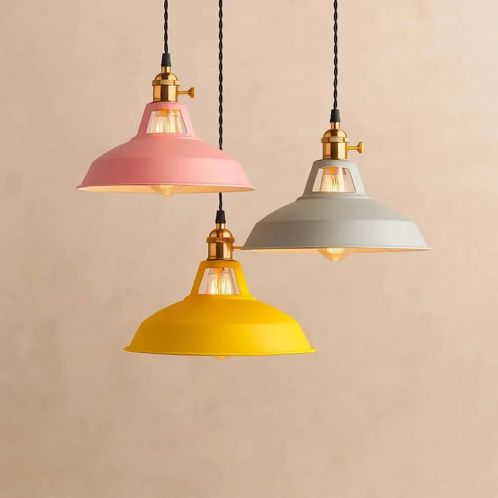 Pendant Light Metal Retro Pastel | Luminor
