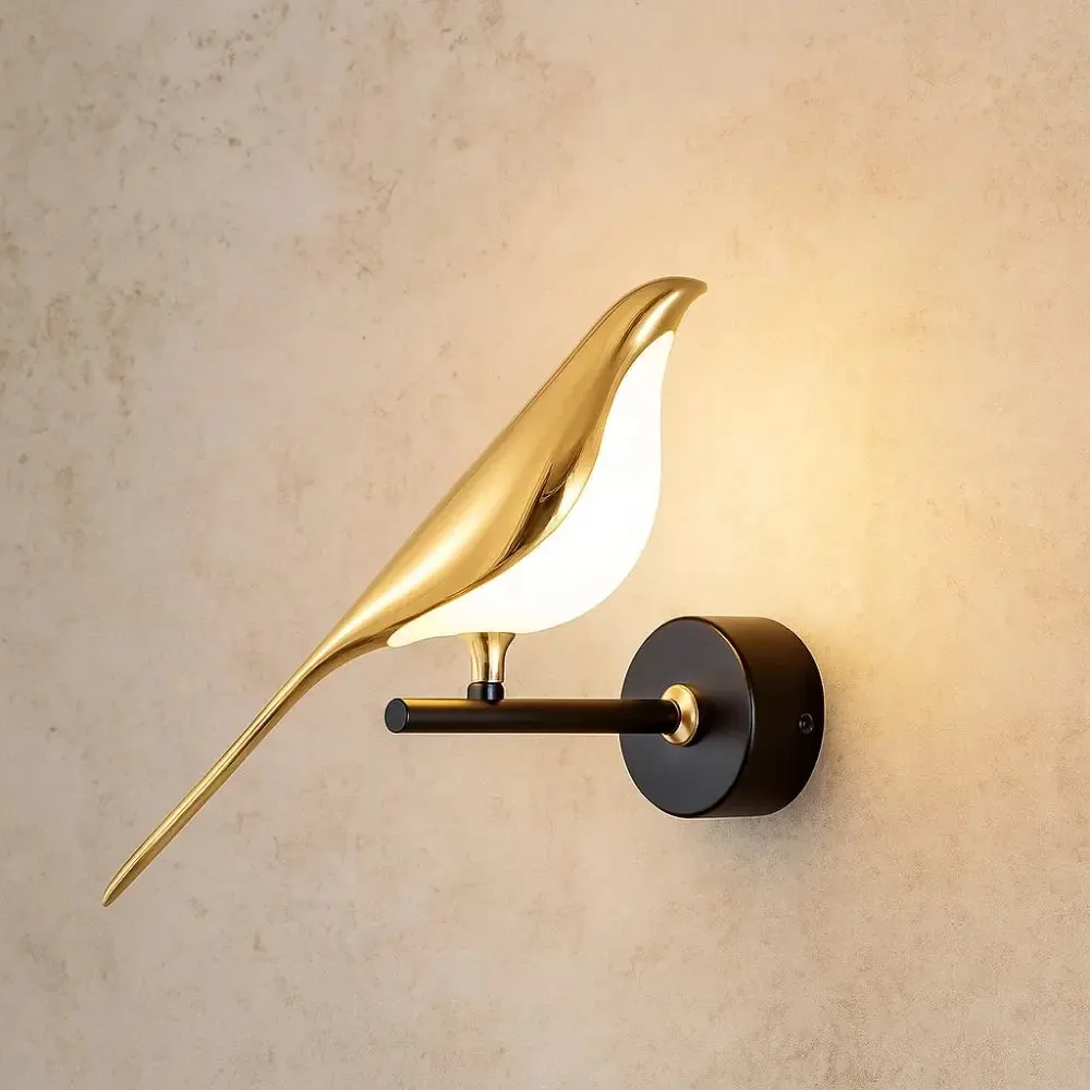 Wall Sconce Acrylic Perched Bird | Birella
