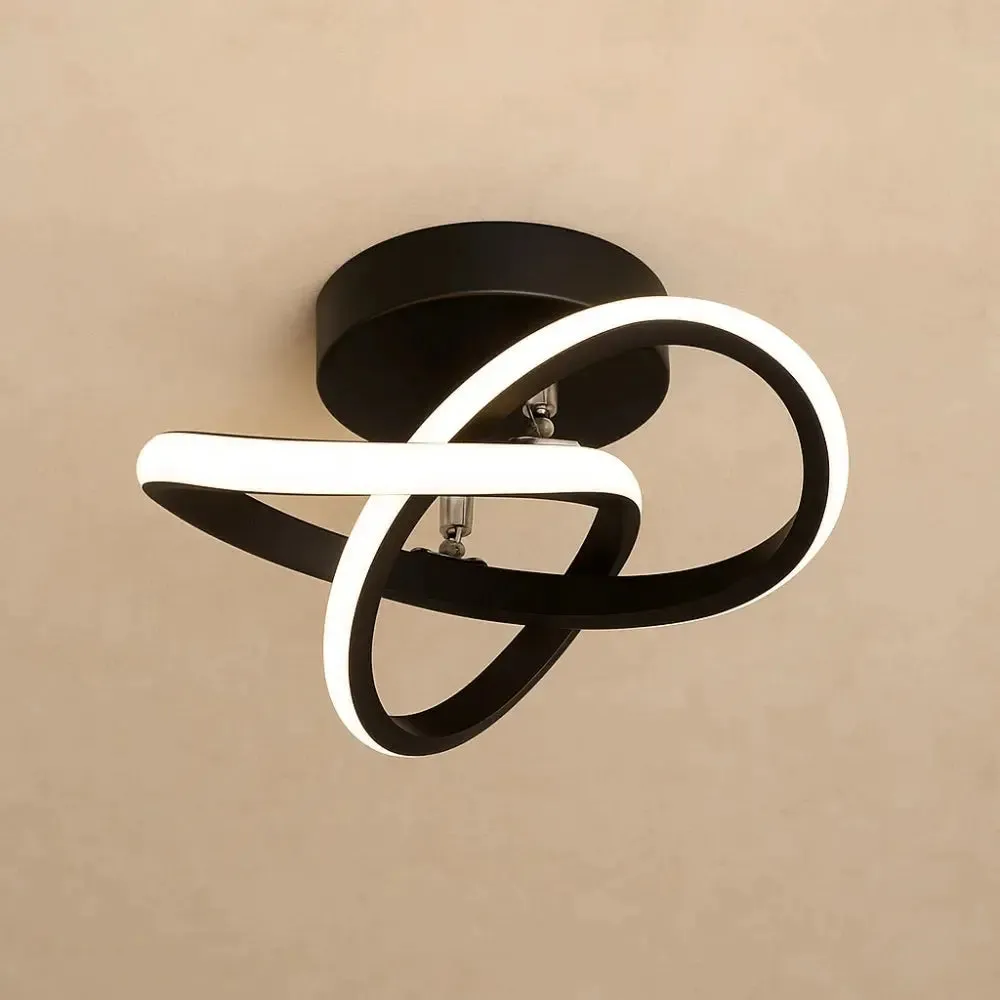 Ceiling Light Metal and Acrylic Infinity Loop