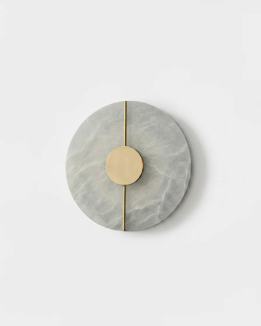 Wall Sconce Alabaster and Brass | Klarla