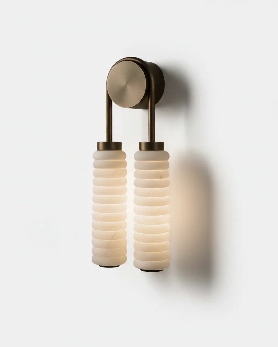 Wall Sconce Alabaster Double Column | Marki