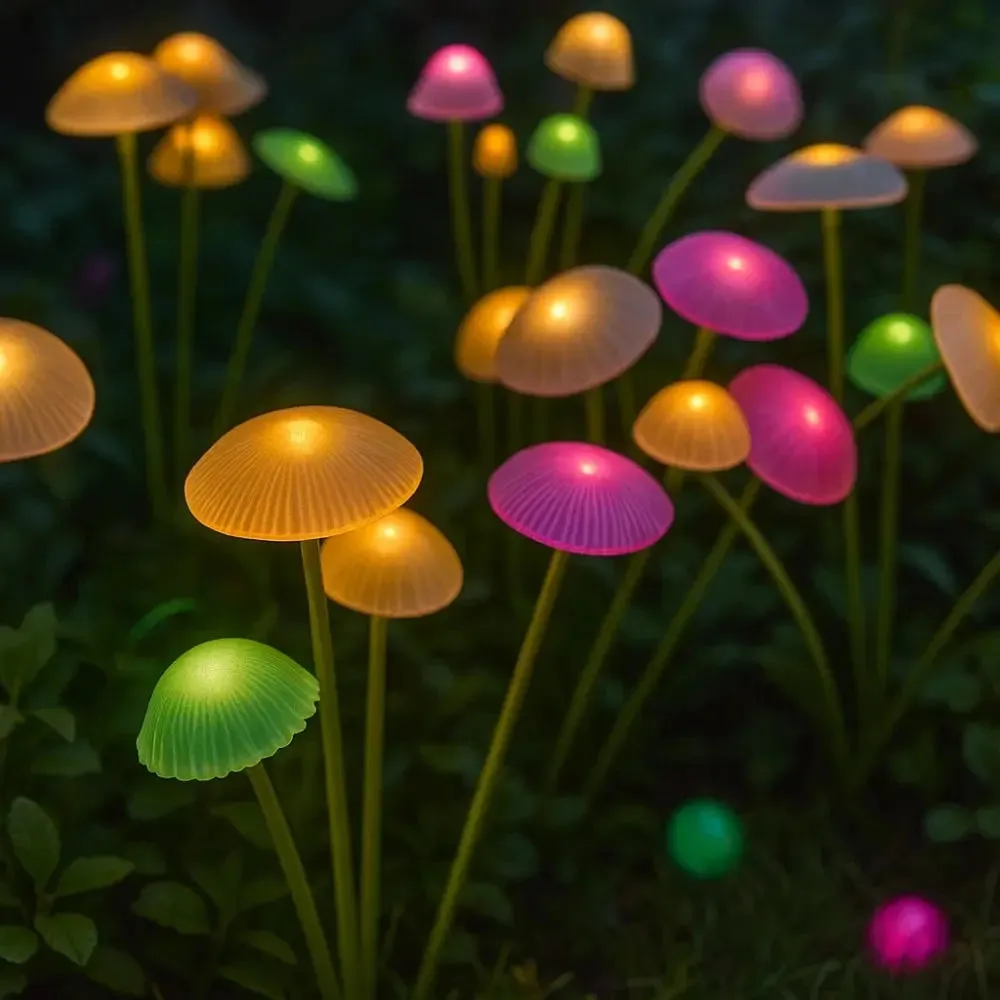Solar Outdoor Lamp Silicone Mushroom | Glowmush