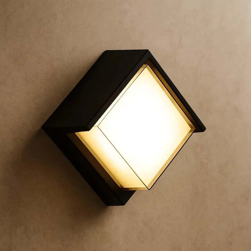 Outdoor Wall Light Aluminum Cube | Bravion