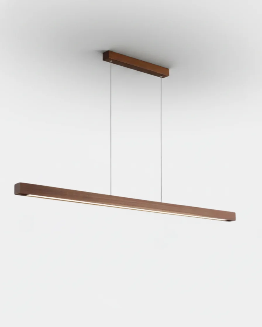 Pendant Light Solid Wood Linear | Anod