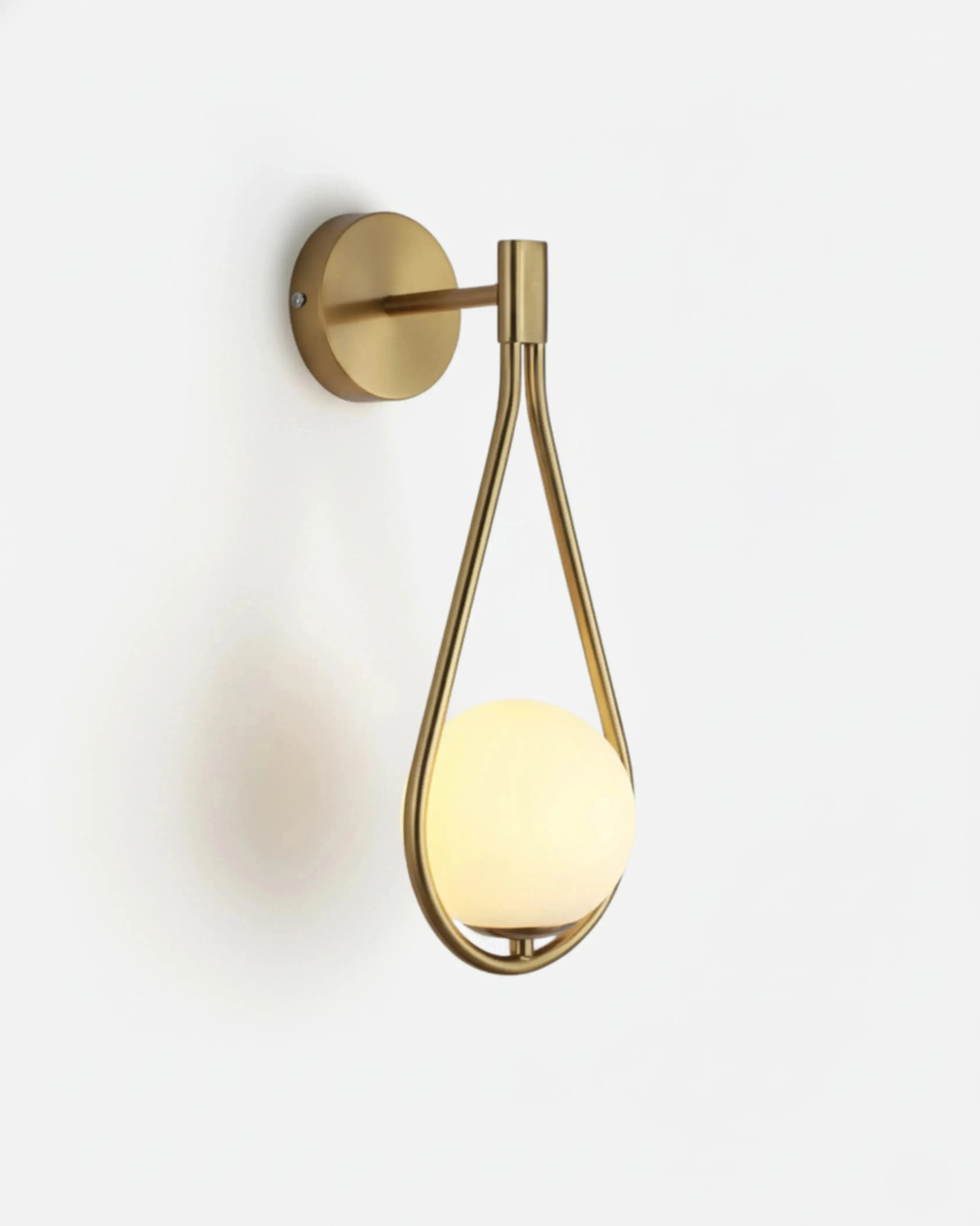 Wall Sconce Frosted Glass Globe | Mavi