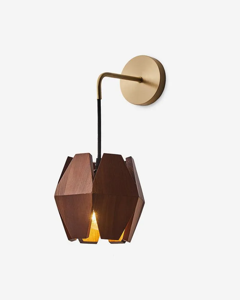 Wall Sconce Walnut Wood Dome | Alto