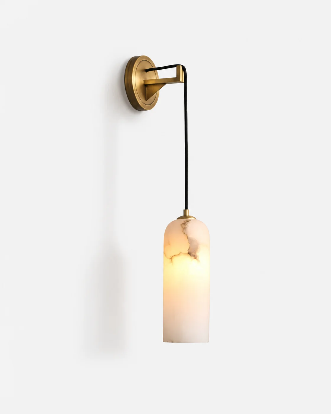Wall Sconce Alabaster and Brass | Tevear