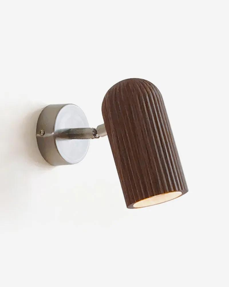 Wall Sconce Fluted Wood Adjustable Spotlight | Tila