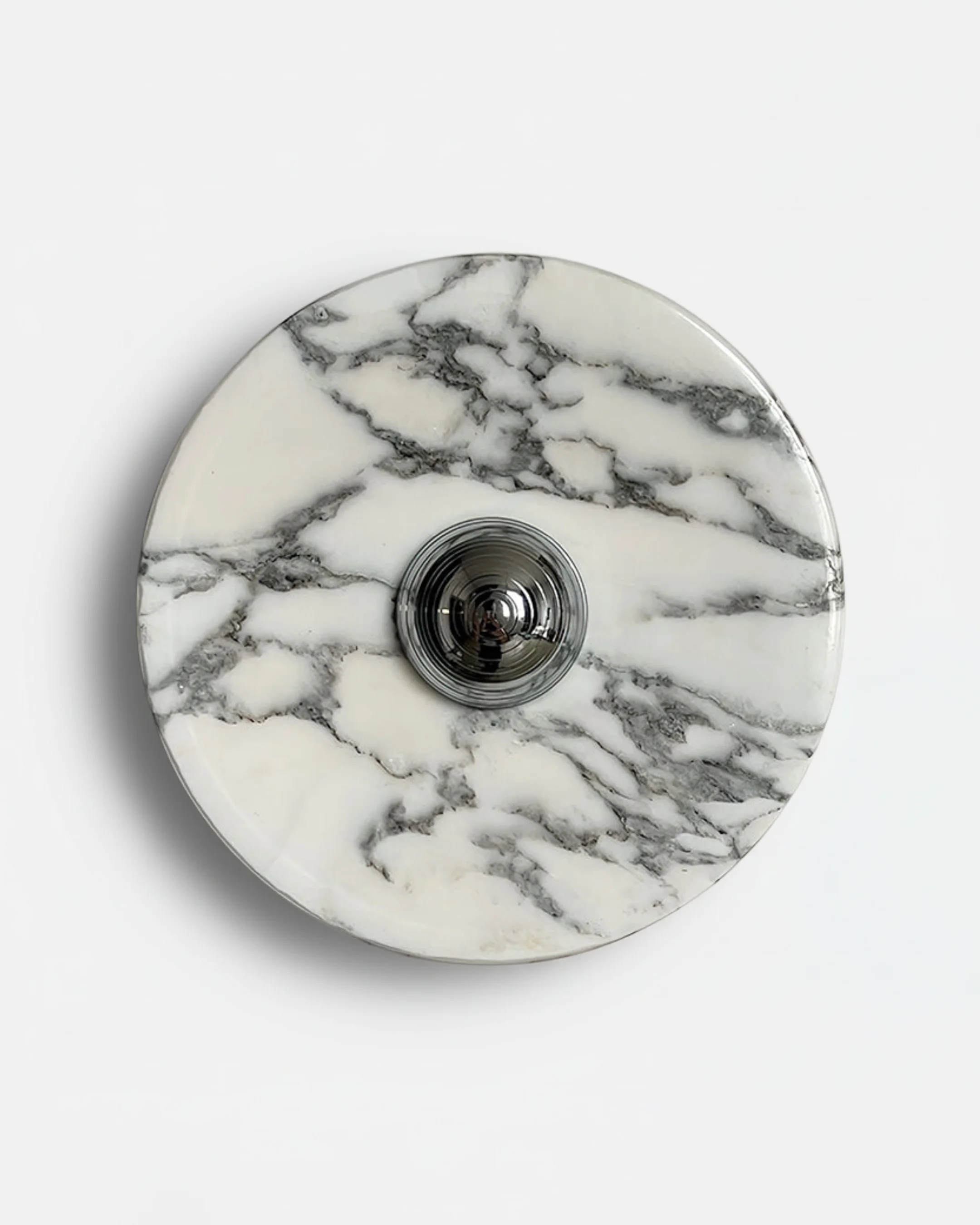 Wall Sconce White Marble Disc | Mina