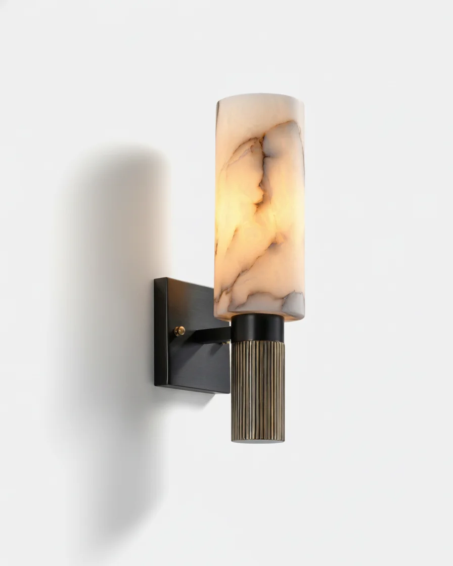 Wall Sconce Alabaster and Brass | Eko