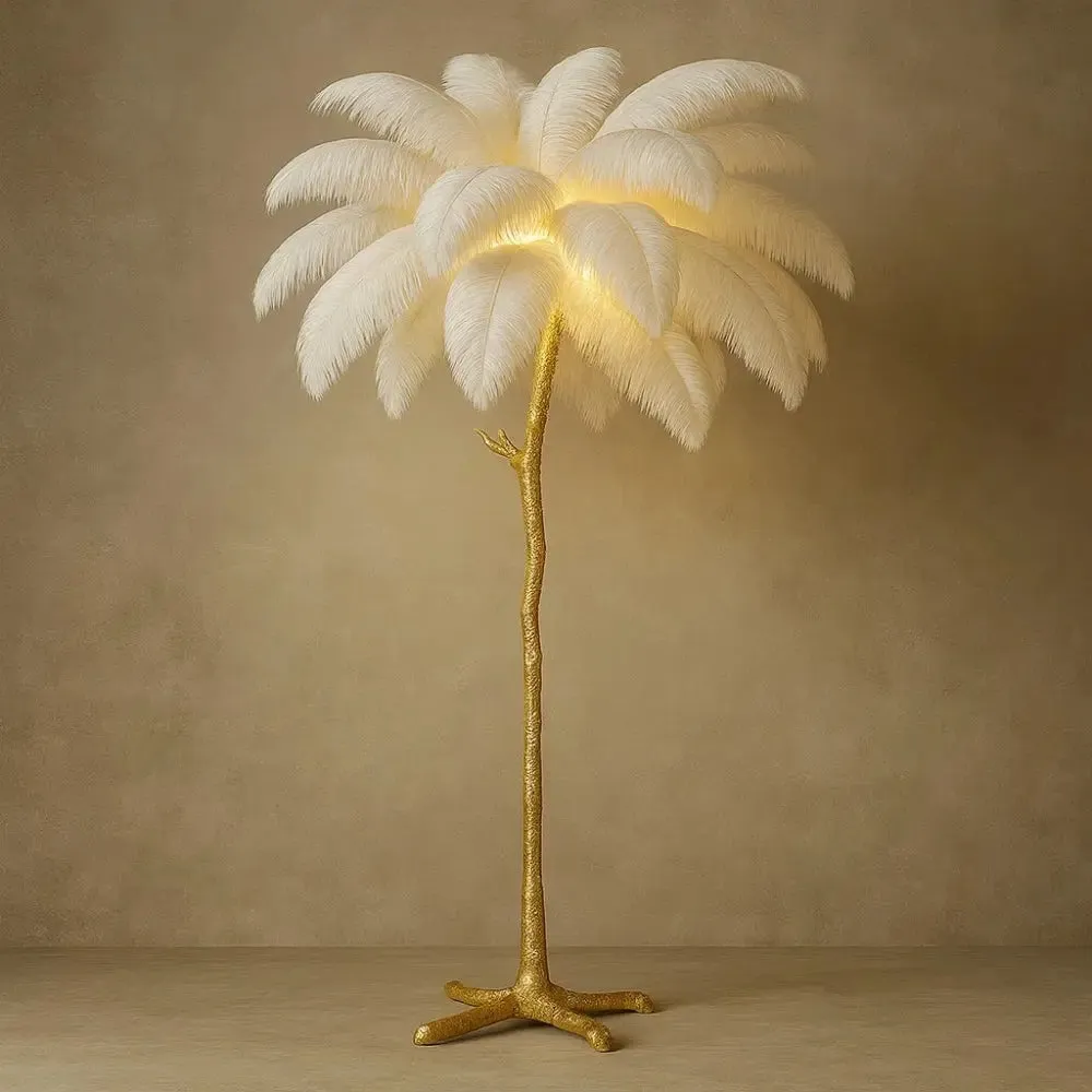 Floor Lamp Ostrich Feather | Ostrélys