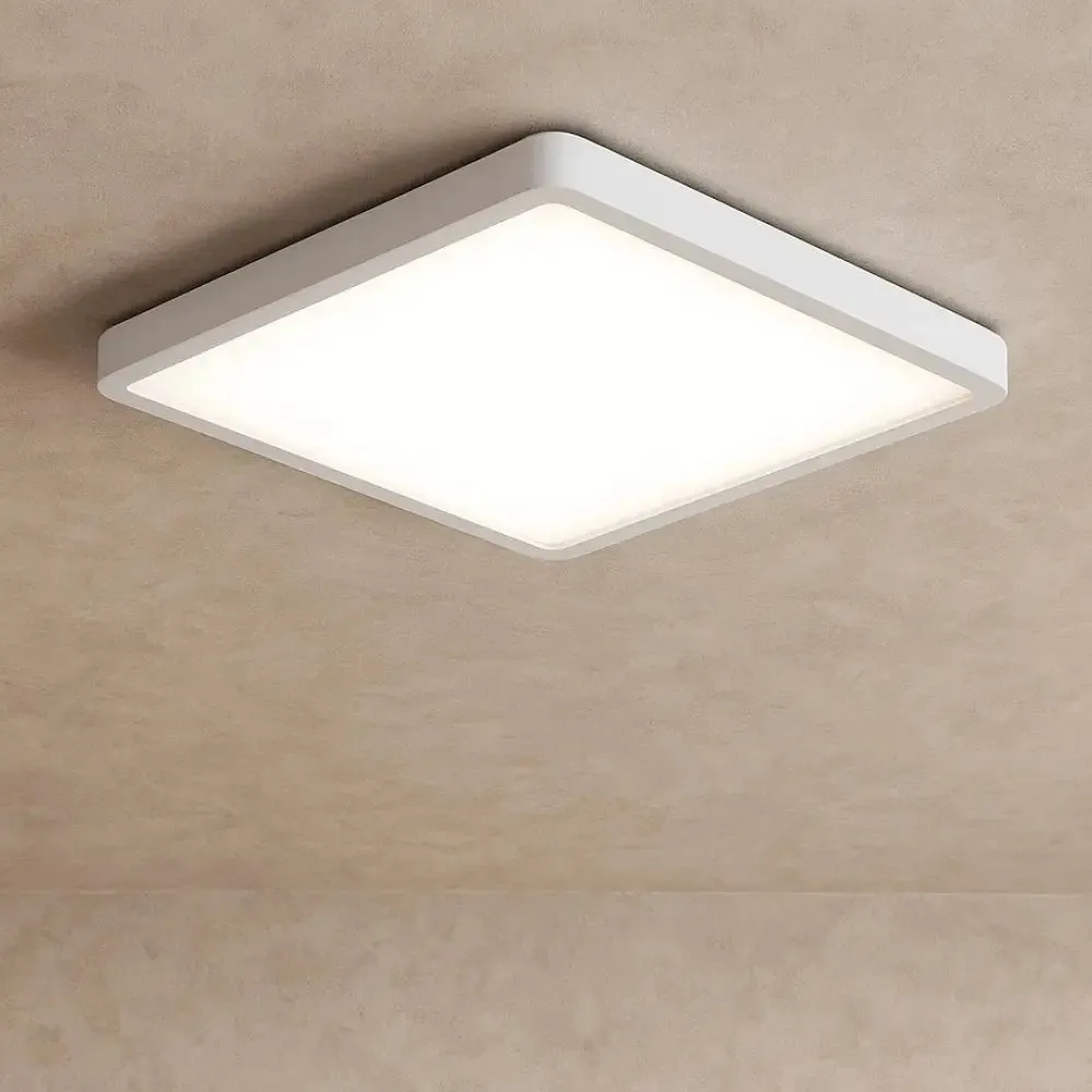 Ceiling Light Wood Frame Square | Quadréos