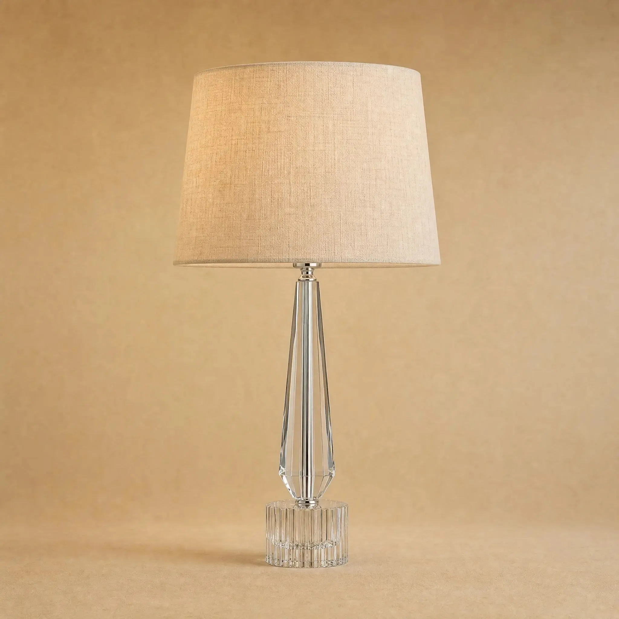 Table Lamp Crystal Sculpted Beads | Perlanya