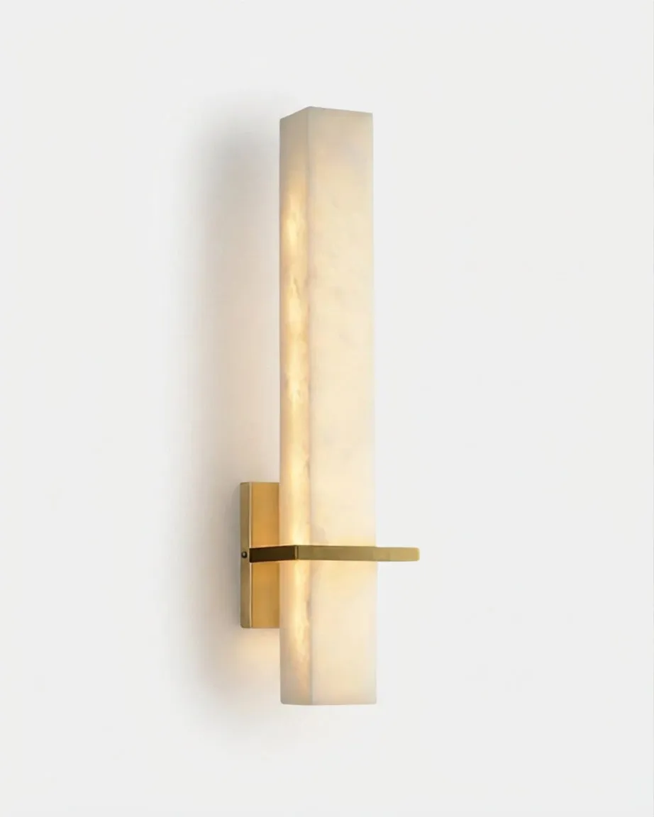 Wall Sconce Alabaster and Brass | Marpar