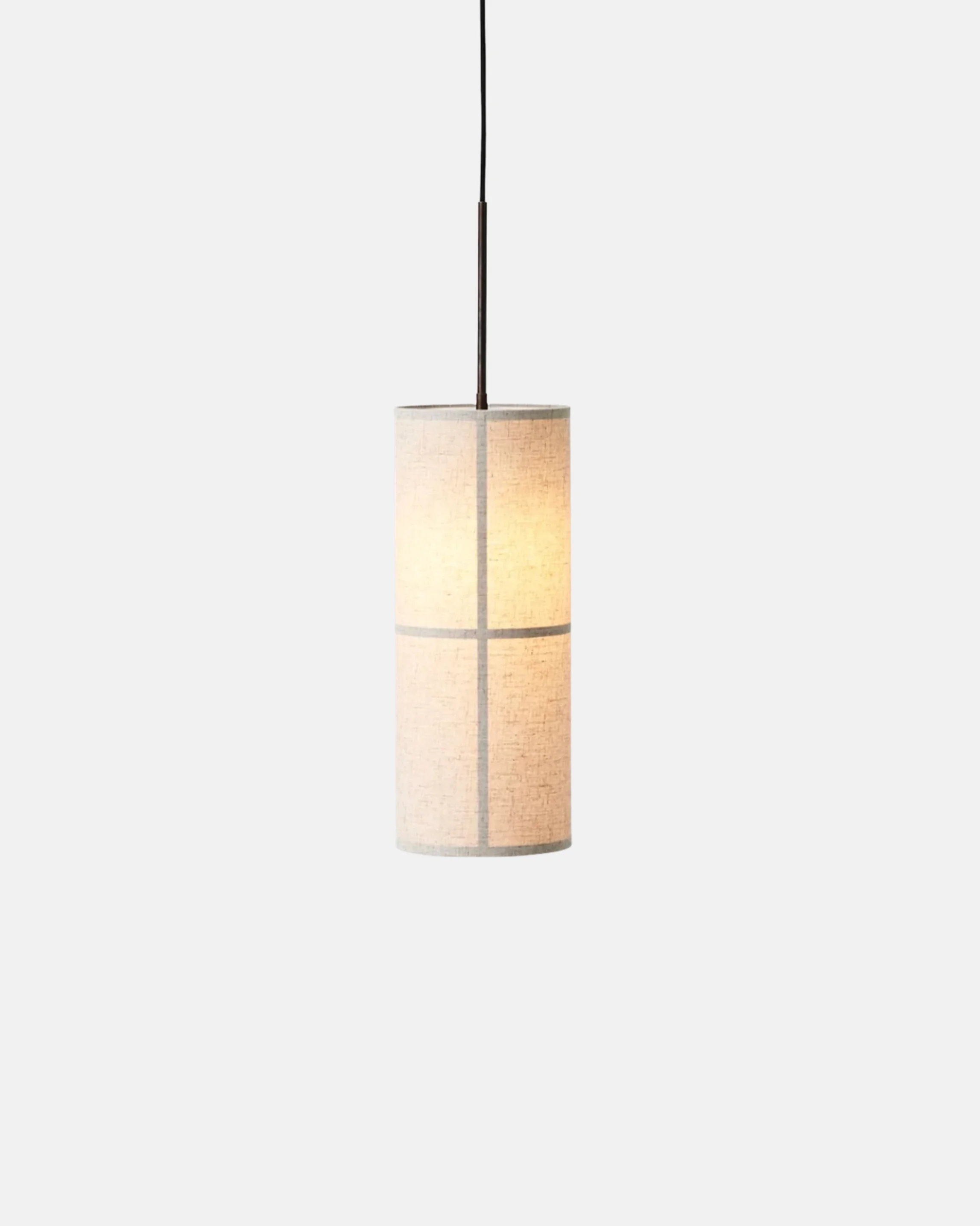 Pendant Light Metal and Fabric Cylinder | Riften