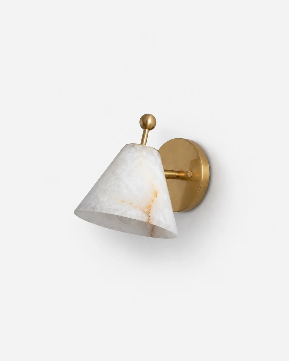 Wall Sconce Alabaster and Brass | Arzi