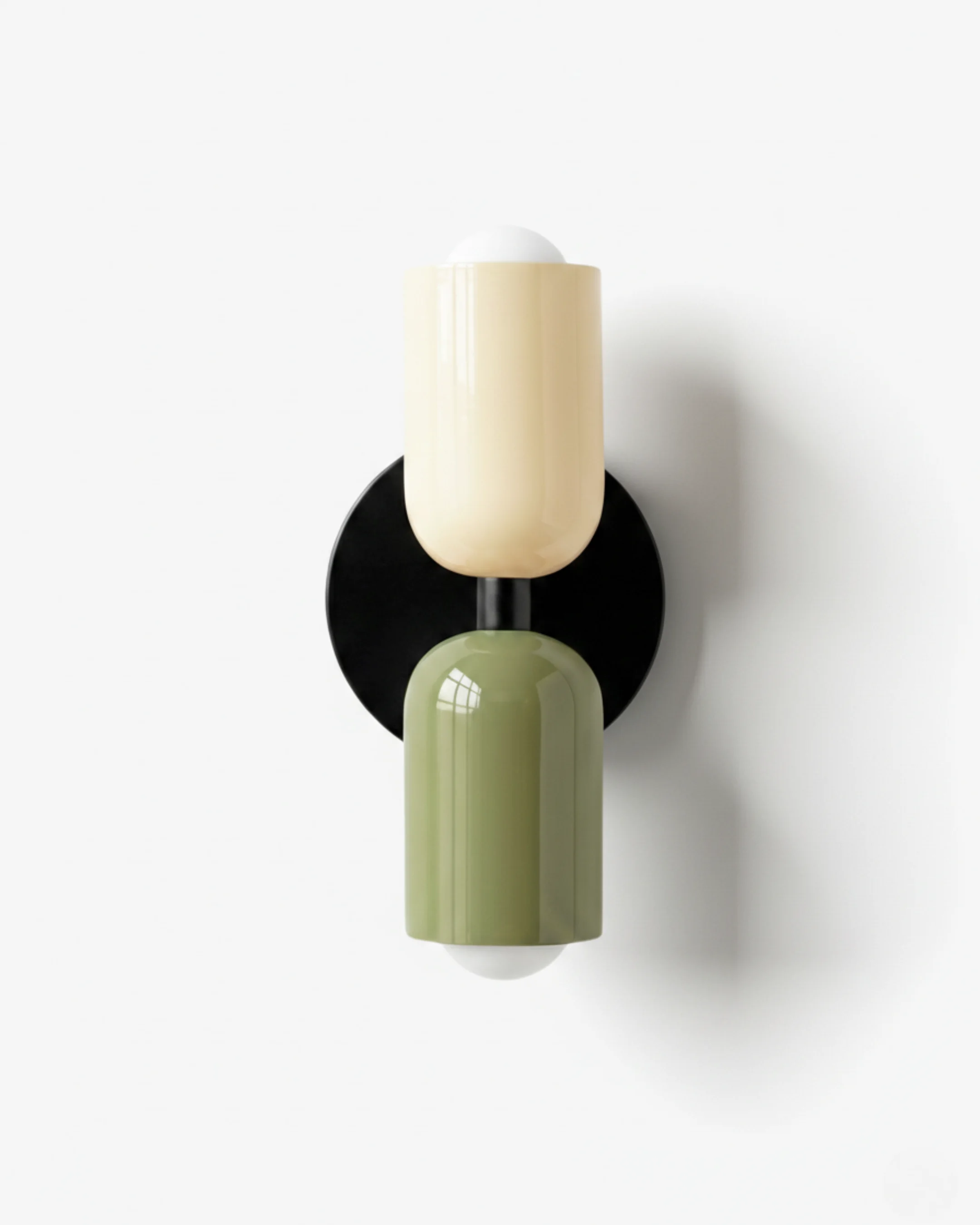 Wall Sconce Matte Black Iron Cylinder | Norsand Noir