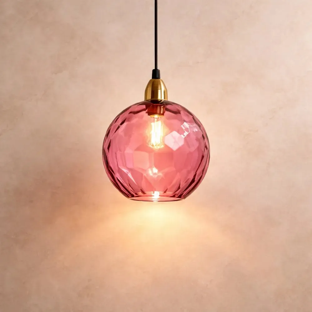Pendant Light Glass Colored Spheres | Calyvero