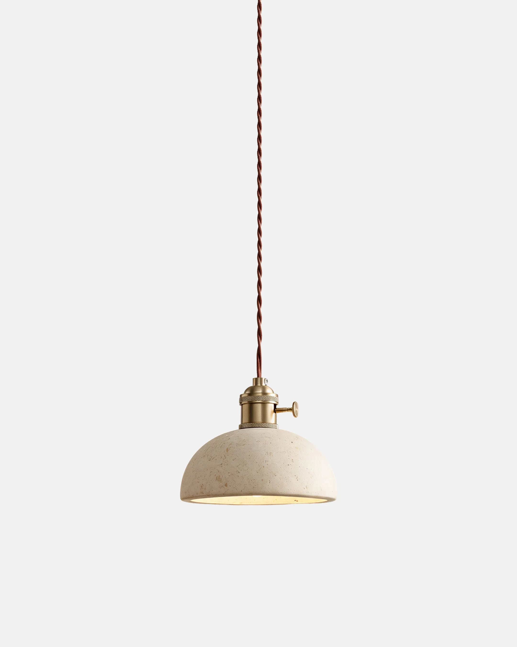 Pendant Light in Travertine Stone | Vina