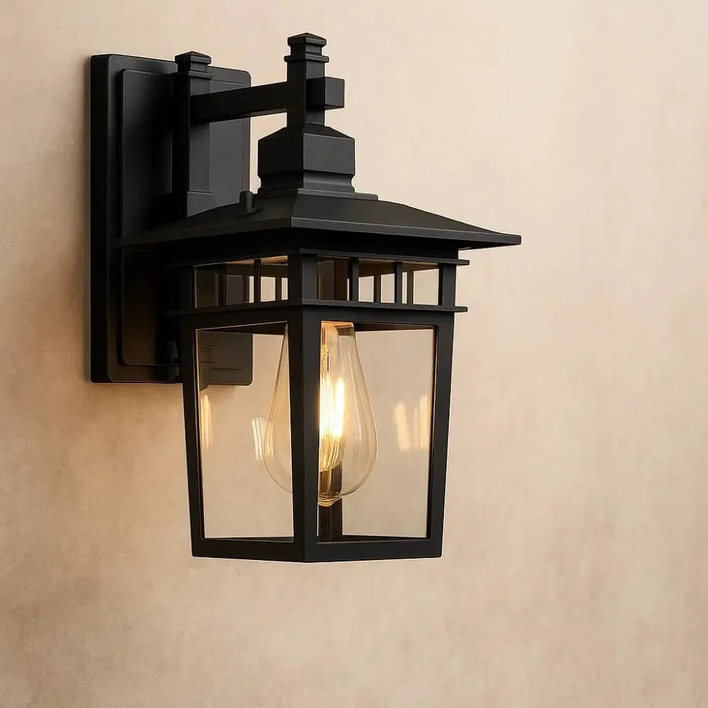 Outdoor Wall Light Glass Lantern | Alvernis