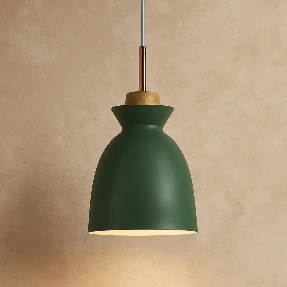 Pendant Light Metal and Wood Scandinavian | Skandis